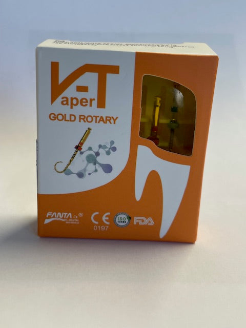 V Taper Gold rotary Files 6pcs