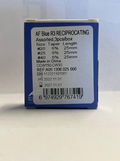 AF Blue R3 Reciprocating 25mm assorted 3pcs/box